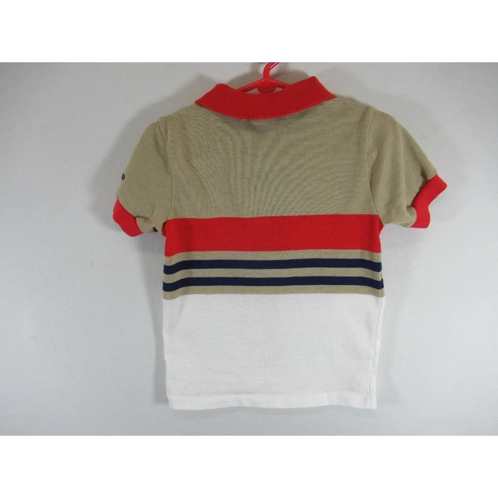 Vintage 90s OshKosh B'gosh Polo Shirt Boys 6 Short Sleeve Striped Made in USA